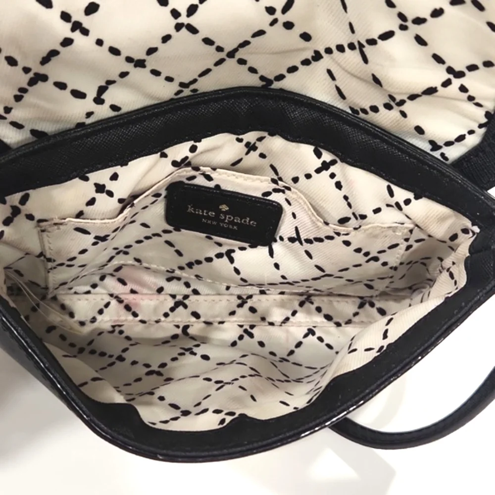 Kate Spade Newbury Lane Black Leather Mini Crossbody Bag - Picture 6 of 15